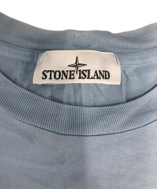 STONE ISLAND（ストーンアイランド）STONE ISLAND (ストーンアイランド) クルーネックカットソー スカイブルー サイズ:Mの古着・服飾アイテム