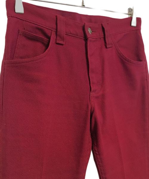 LEE（リー）LEE (リー) センタープレスパンツ レッド サイズ:Mの古着・服飾アイテム