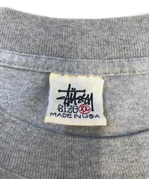 stussy（ステューシー）stussy (ステューシー) プリントTシャツ グレー サイズ:XLの古着・服飾アイテム