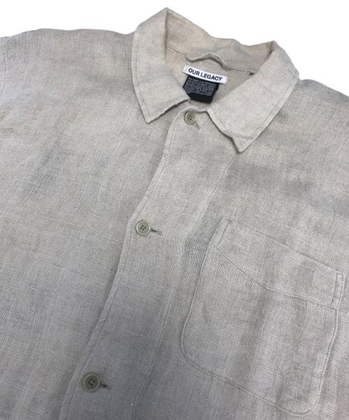OUR LEGACY（アワーレガシー）OUR LEGACY (アワーレガシー) BOX SHIRT SCARECROW EMBROIDERY ベージュ サイズ:50の古着・服飾アイテム