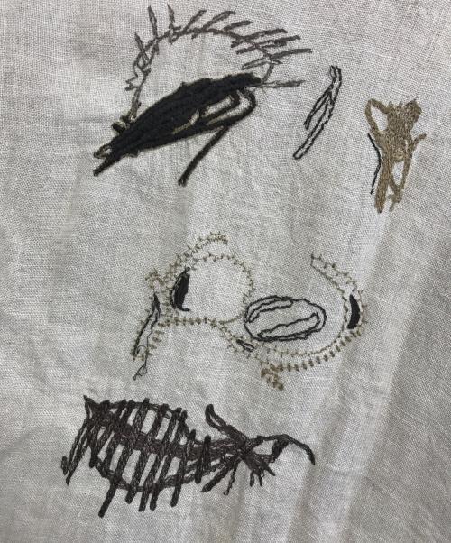 OUR LEGACY（アワーレガシー）OUR LEGACY (アワーレガシー) BOX SHIRT SCARECROW EMBROIDERY ベージュ サイズ:50の古着・服飾アイテム