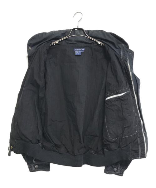 NAUTICA（ノーティカ）NAUTICA (ノーティカ) ステッチデザインジャケット ブラック サイズ:Lの古着・服飾アイテム