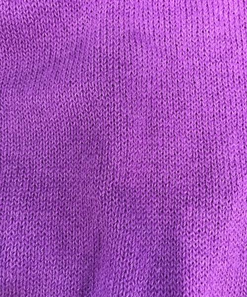 tricot COMME des GARCONS（トリココムデギャルソン）tricot COMME des GARCONS (トリココムデギャルソン) 花柄ウールニットカーディガン パープル サイズ:表記なしの古着・服飾アイテム