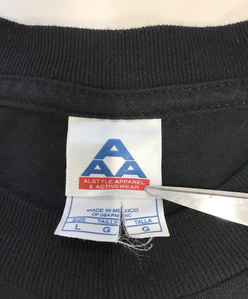 ALSTYLE APPAREL & ACTIVEWEAR（アレスタイルアパレル＆アクティブウェア）ALSTYLE APPAREL & ACTIVEWEAR (アレスタイルアパレル＆アクティブウェア) バンドTシャツ ブラック サイズ:Lの古着・服飾アイテム