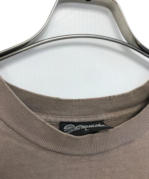 Drill（ドリル）Drill (ドリル) プリントTシャツ ブラウン サイズ:Lの古着・服飾アイテム