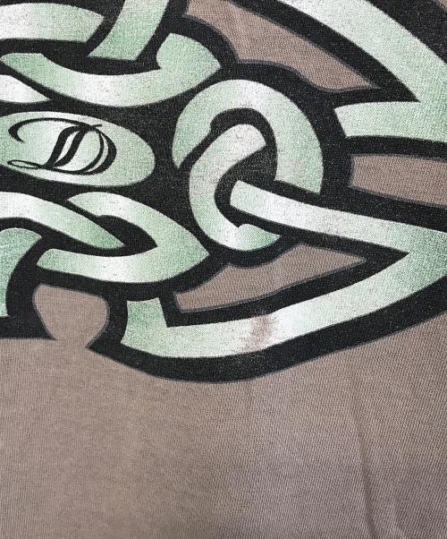 Drill（ドリル）Drill (ドリル) プリントTシャツ ブラウン サイズ:Lの古着・服飾アイテム