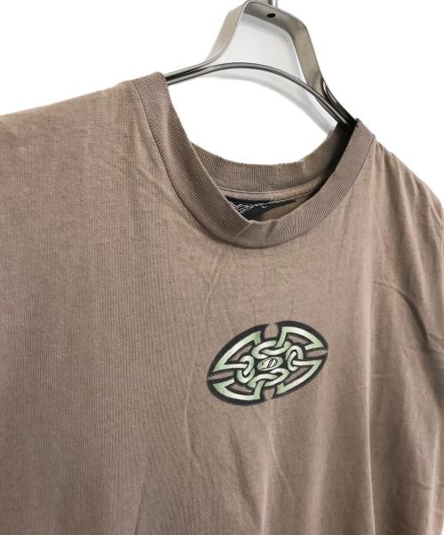 Drill（ドリル）Drill (ドリル) プリントTシャツ ブラウン サイズ:Lの古着・服飾アイテム