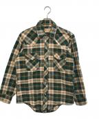 BUFFALO BILLバッファロービル）の古着「ウエスタンネルシャツ」｜グリーン