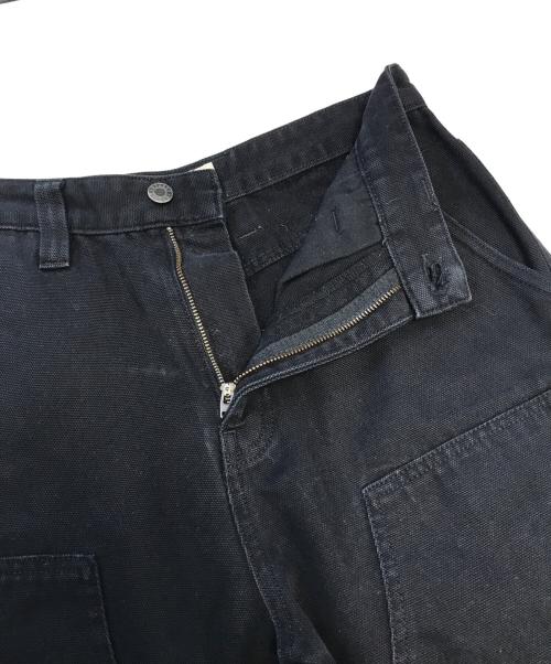 stussy（ステューシー）stussy (ステューシー) ダブルニーワークパンツ ブラック サイズ:28の古着・服飾アイテム