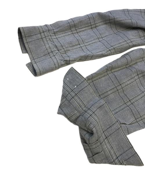 stussy（ステューシー）stussy (ステューシー) 開襟チェックシャツ グレー サイズ:Mの古着・服飾アイテム