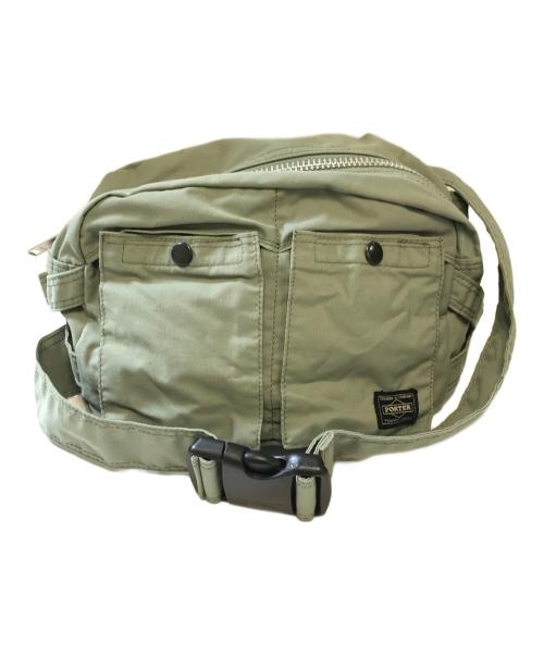 PORTER（ポーター）PORTER (ポーター) ウエストバッグ 黄緑の古着・服飾アイテム