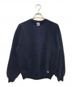 RUSSELL ATHLETICラッセルアスレチック）の古着「前Vスウェット」｜ネイビー