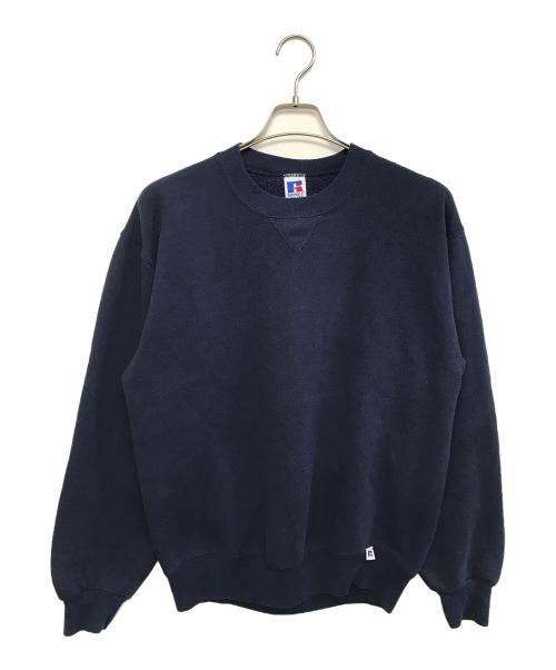 RUSSELL ATHLETIC（ラッセルアスレチック）RUSSELL ATHLETIC (ラッセルアスレチック) 前Vスウェット ネイビー サイズ:Mの古着・服飾アイテム