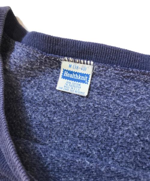 Healthknit（ヘルスニット）Healthknit (ヘルスニット) ラグランスウェット ネイビー サイズ:Mの古着・服飾アイテム