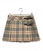 BURBERRY BLUE LABELバーバリーロンドンブルーレーベル）の古着「巻きスカート」｜ベージュ