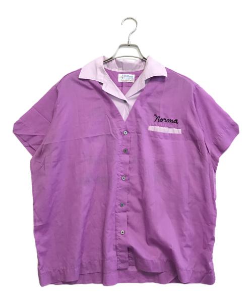 Hilton（ヒルトン）Hilton (ヒルトン) ボーリングシャツ ピンク サイズ:44の古着・服飾アイテム