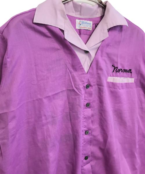 Hilton（ヒルトン）Hilton (ヒルトン) ボーリングシャツ ピンク サイズ:44の古着・服飾アイテム