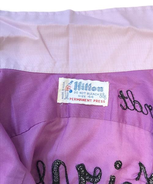 Hilton（ヒルトン）Hilton (ヒルトン) ボーリングシャツ ピンク サイズ:44の古着・服飾アイテム