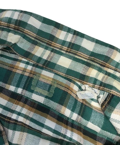VINTAGE（ヴィンテージ）VINTAGE (ヴィンテージ) ネルシャツ グリーン サイズ:XLの古着・服飾アイテム