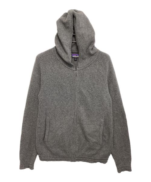 Patagonia（パタゴニア）Patagonia (パタゴニア) カシミヤ混ジップアップパーカー グレー サイズ:Sの古着・服飾アイテム