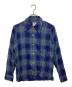 Boston Stone（ボストンストーン）の古着「レーヨン混チェックシャツ」｜ネイビー