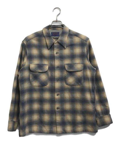 PENDLETON（ペンドルトン）PENDLETON (ペンドルトン) オンブレウールシャツ ベージュ サイズ:Lの古着・服飾アイテム