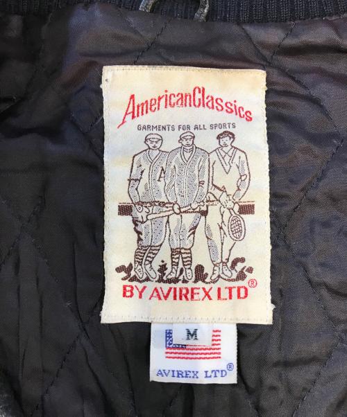 AVIREX（アヴィレックス）AVIREX (アヴィレックス) アーチロゴスタジャン ブラック サイズ:Mの古着・服飾アイテム