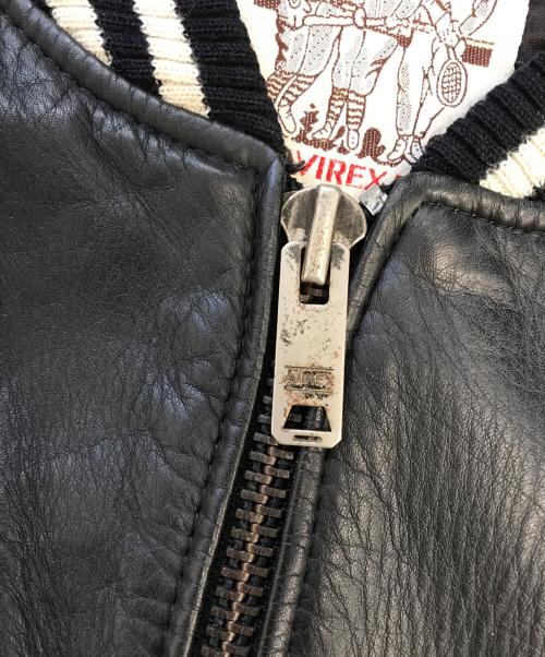 AVIREX（アヴィレックス）AVIREX (アヴィレックス) アーチロゴスタジャン ブラック サイズ:Mの古着・服飾アイテム