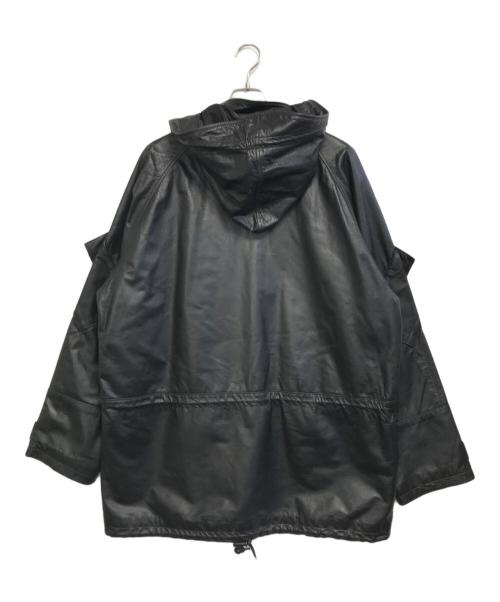 AVIREX（アヴィレックス）AVIREX (アヴィレックス) フーデッドレザージャケット ブラック サイズ:XLの古着・服飾アイテム