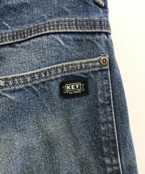 KEY（キービジュアルアーツ）KEY (キービジュアルアーツ) ダブルニーデニムペインターパンツ インディゴ サイズ:W34×L34の古着・服飾アイテム