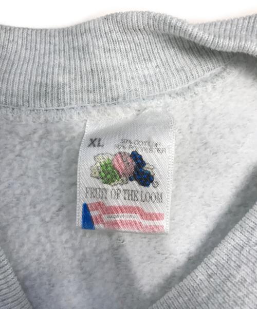 FRUIT OF THE LOOM（フルーツオブザルーム）FRUIT OF THE LOOM (フルーツオブザルーム) プリントスウェット グレー サイズ:XLの古着・服飾アイテム