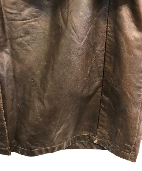 WICKFIELD（ウィックフィールド）WICKFIELD (ウィックフィールド) レザージャケット ブラウン サイズ:42の古着・服飾アイテム