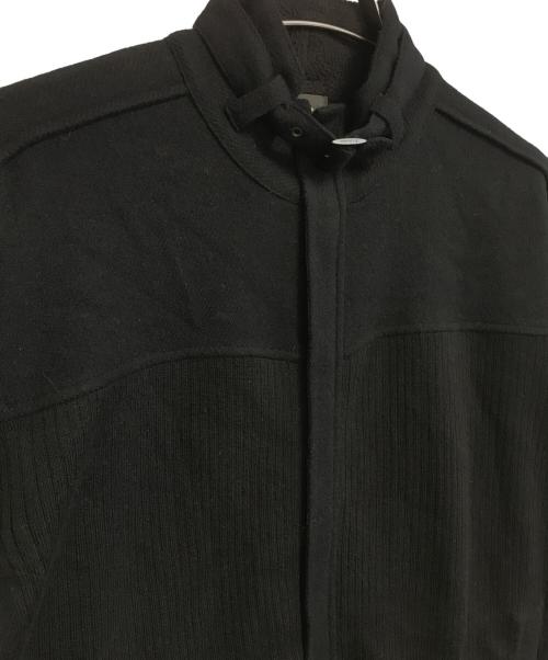 Calvin Klein（カルバンクライン）Calvin Klein (カルバンクライン) ダブルジップ切替ジャケット ブラック サイズ:2Lの古着・服飾アイテム