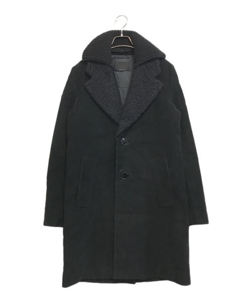 PRADA（プラダ）PRADA (プラダ) 襟ボアコート ブラック サイズ:46の古着・服飾アイテム