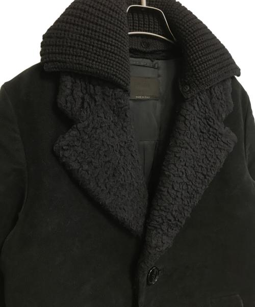 PRADA（プラダ）PRADA (プラダ) 襟ボアコート ブラック サイズ:46の古着・服飾アイテム