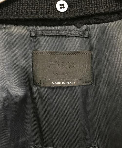 PRADA（プラダ）PRADA (プラダ) 襟ボアコート ブラック サイズ:46の古着・服飾アイテム