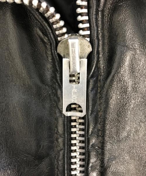 VINTAGE（ヴィンテージ）VINTAGE (ヴィンテージ) THIS GENUINE LEATHER GARMENT ブラック サイズ:44の古着・服飾アイテム