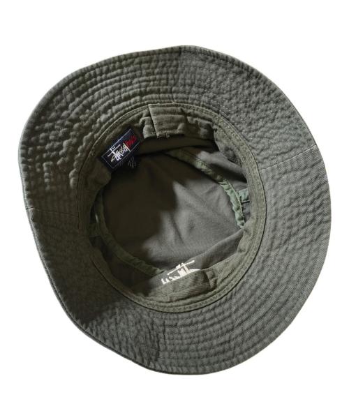 stussy（ステューシー）stussy (ステューシー) バケットハット グリーン サイズ:MEDIUMの古着・服飾アイテム
