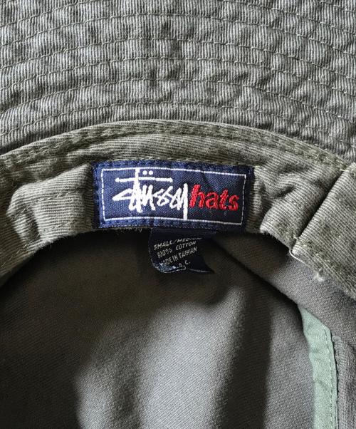 stussy（ステューシー）stussy (ステューシー) バケットハット グリーン サイズ:MEDIUMの古着・服飾アイテム