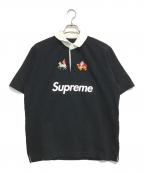 SUPREMEシュプリーム）の古着「s/s rugby」｜ブラック