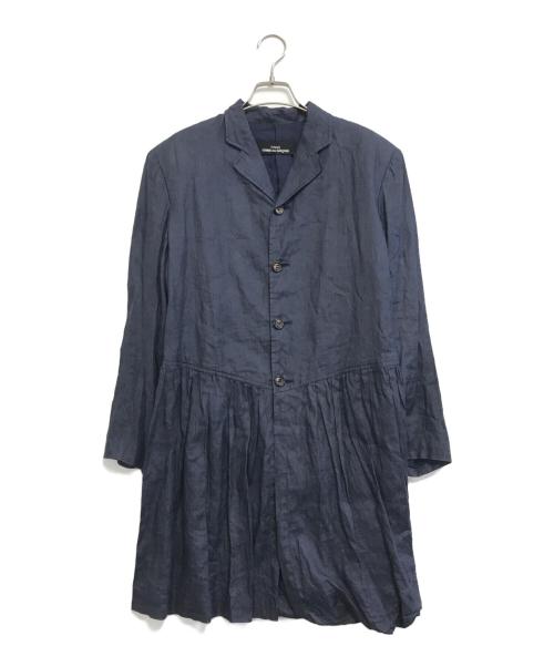tricot COMME des GARCONS（トリココムデギャルソン）tricot COMME des GARCONS (トリココムデギャルソン) ラミ―リネンコート ネイビー サイズ:表記なしの古着・服飾アイテム