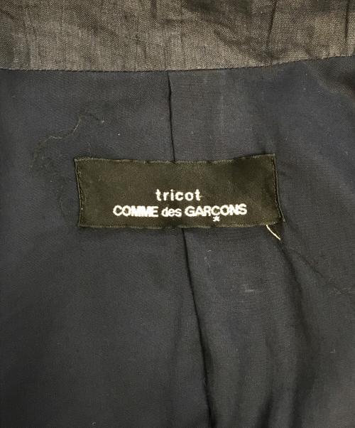 tricot COMME des GARCONS（トリココムデギャルソン）tricot COMME des GARCONS (トリココムデギャルソン) ラミ―リネンコート ネイビー サイズ:表記なしの古着・服飾アイテム