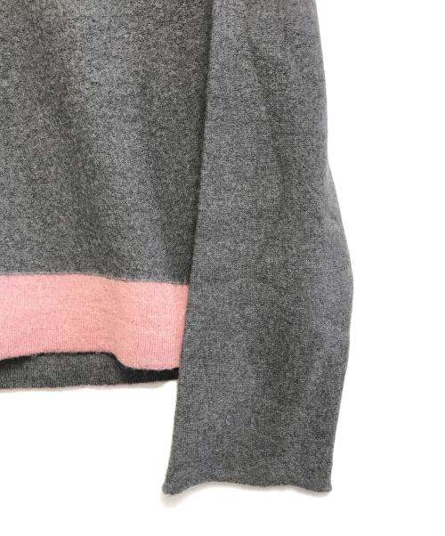 COMME des GARCONS SHIRT（コムデギャルソンシャツ）COMME des GARCONS SHIRT (コムデギャルソンシャツ) 切替ウールニット グレー サイズ:Sの古着・服飾アイテム