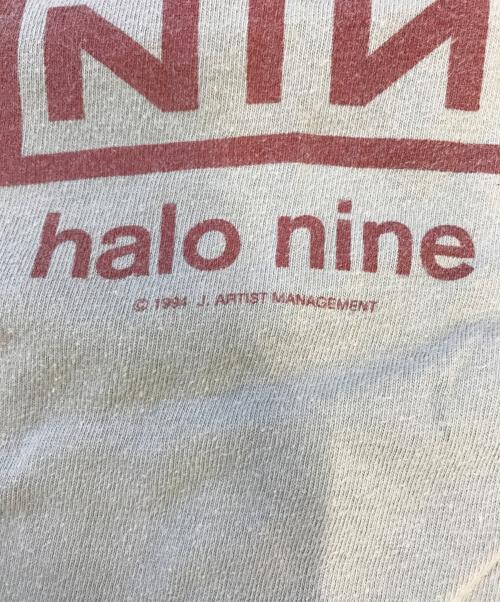 バンドTシャツ（バンドTシャツ）バンドTシャツ (バンドTシャツ) 90s Nine Inch Nails(ナインインチネイルズ) バンドTシャツ グリーン サイズ:XLの古着・服飾アイテム