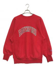 Champion（チャンピオン）の古着「リバースウィーブスウェット」｜レッド