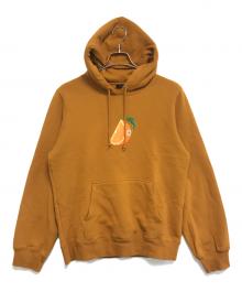 stussy（ステューシー）の古着「オレンジロゴパーカー」｜オレンジ