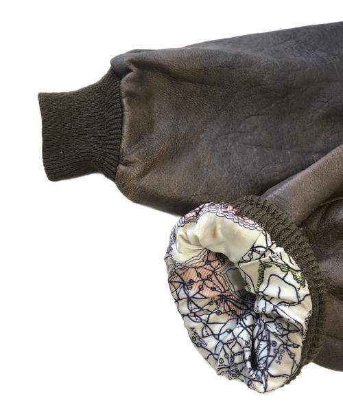 AVIREX（アヴィレックス）AVIREX (アヴィレックス) A-2レザージャケット ブラウン サイズ:Lの古着・服飾アイテム