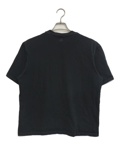 AMI Alexandre Mattiussi（アミアレクサンドルマテュッシ）AMI Alexandre Mattiussi (アミアレクサンドルマテュッシ) ハートロゴ刺繍Tシャツ ブラック サイズ:Sの古着・服飾アイテム