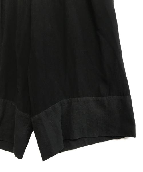 Y's（ワイズ）Y's (ワイズ) 裾切替クロップドイージーパンツ ブラック サイズ:1の古着・服飾アイテム