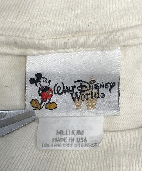 キャラクターTシャツ（キャラクターTシャツ）キャラクターTシャツ (キャラクターTシャツ) 90s アニマルキングダム サファリマルチプリントTシャツ ベージュ サイズ:Mの古着・服飾アイテム